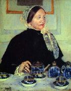 Mary Cassatt Lady at the Tea Table oil painting reproduction